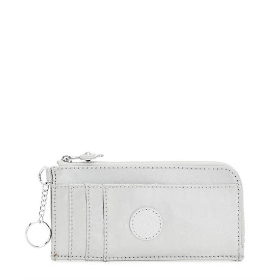 Portfele Kipling Dafni Metallic Wallet Srebrne | PL 1041VR